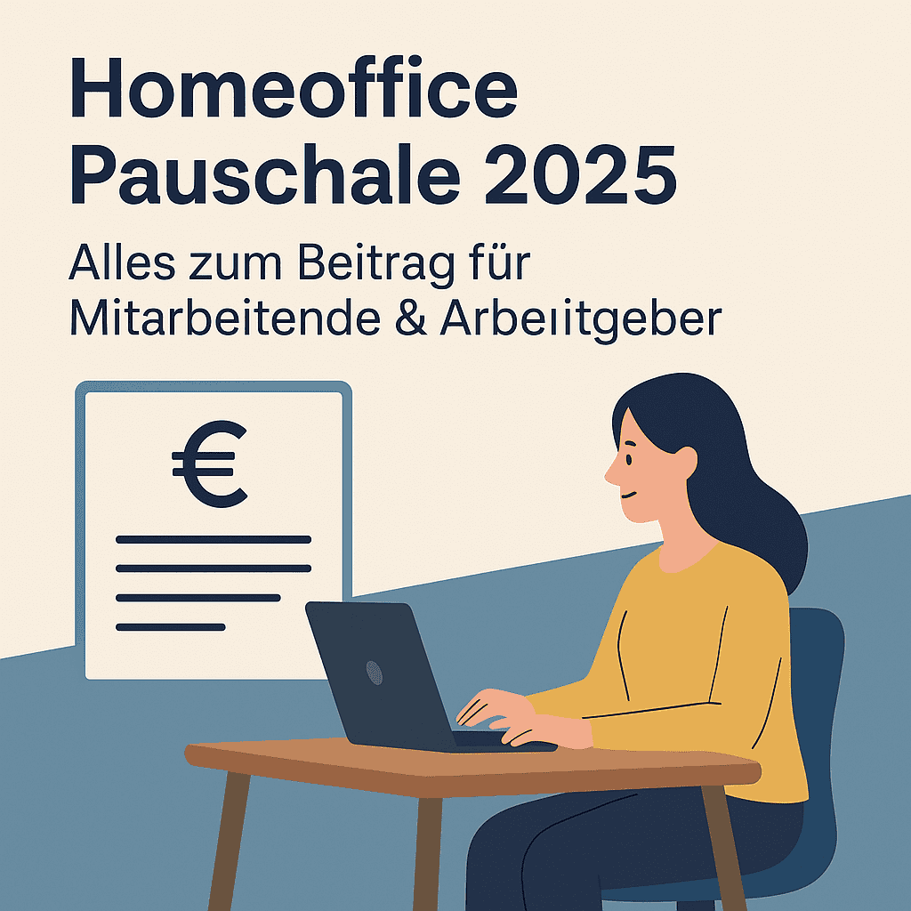 Frau arbeitet im Homeoffice am Laptop, Symbolbild zur Homeoffice Pauschale 2025 in Deutschland